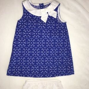 JANIE AND JACK Baby Girl Blue Dress | Size 12M-18M
